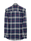 Men's Vintage Check Long Sleeve Shirt Navy - BURBERRY - BALAAN 3