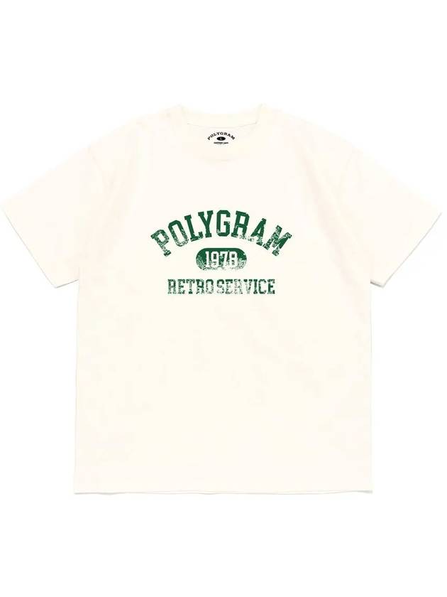 VINT RETRO SERVICE T SHIRTS IVORY - POLYGRAM - BALAAN 1