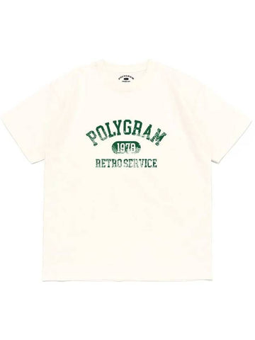 VINT RETRO SERVICE T SHIRTS IVORY - POLYGRAM - BALAAN 1