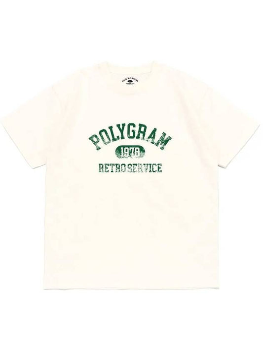 VINT RETRO SERVICE T SHIRTS IVORY - POLYGRAM - BALAAN 1