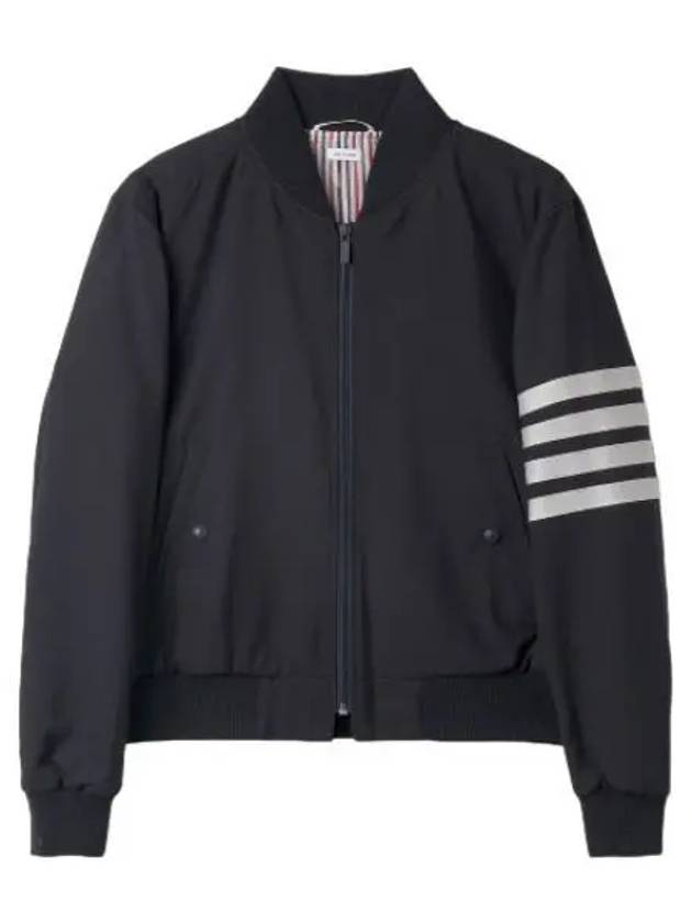 Diagonal blouson jacket navy aviation jumper - THOM BROWNE - BALAAN 1