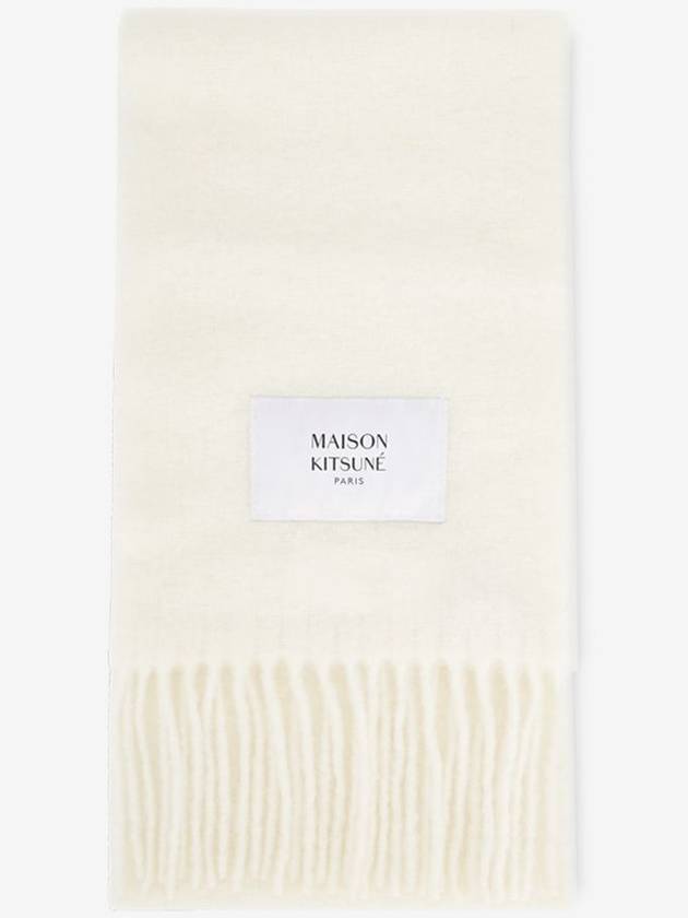 Men s Logo Milk Muffler LM06206WA0022 MK - MAISON KITSUNE - BALAAN 1