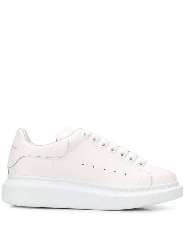 Oversized Leather Low Top Sneakers White - ALEXANDER MCQUEEN - BALAAN 3