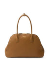 Medium Leather Tote Bag Caramel - PRADA - BALAAN 1