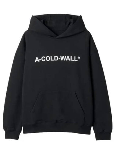 Cotton Hooded Sweatshirt Black ACWMW143BLACK T Shirt - A-COLD-WALL - BALAAN 1