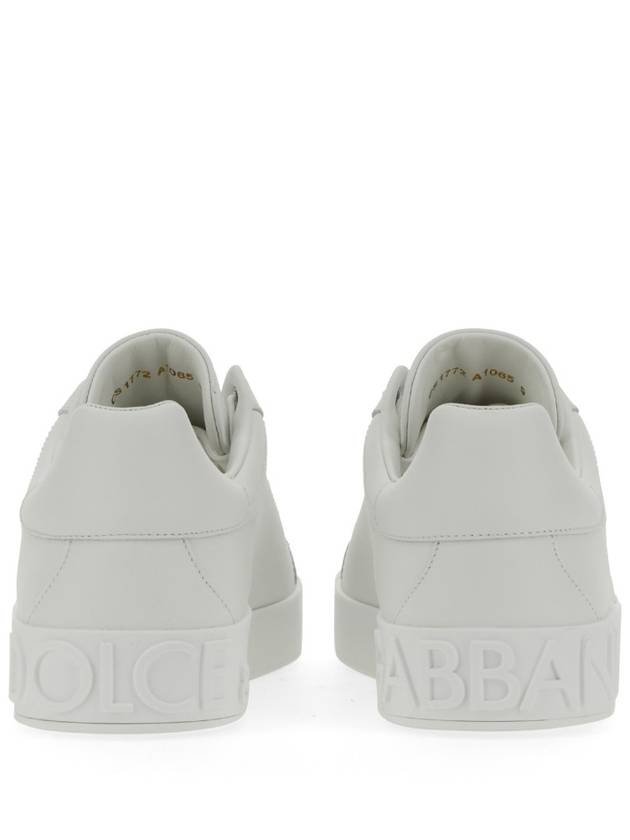 Portofino Calfskin Low Top Sneakers White - DOLCE&GABBANA - BALAAN 9