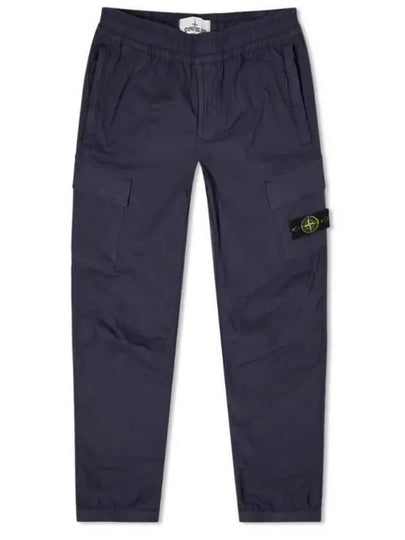 Men's Tella Paracadute Regular Fit Cargo Pants Navy - STONE ISLAND - BALAAN 2