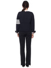 Double Face 4Bar Wool Cardigan Navy - THOM BROWNE - BALAAN 6