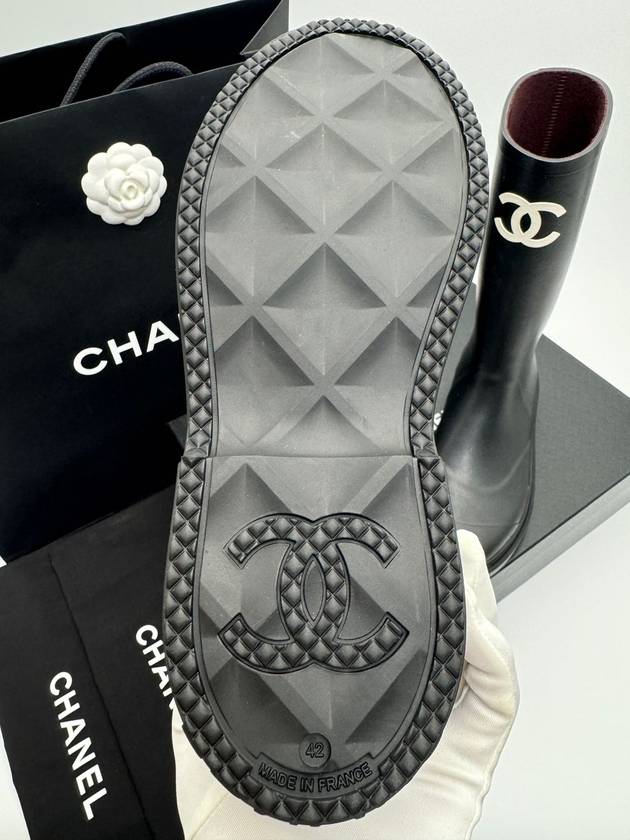 Boots Caoutchouc Black - CHANEL - BALAAN 6