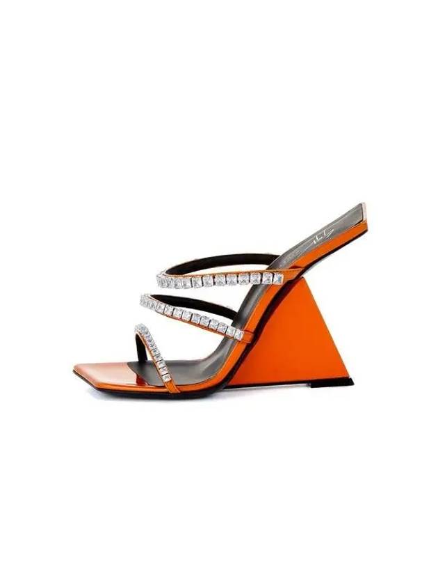 WOMEN TUTANKAMON Crystal Sandals Orange 271471 - GIUSEPPE ZANOTTI - BALAAN 1