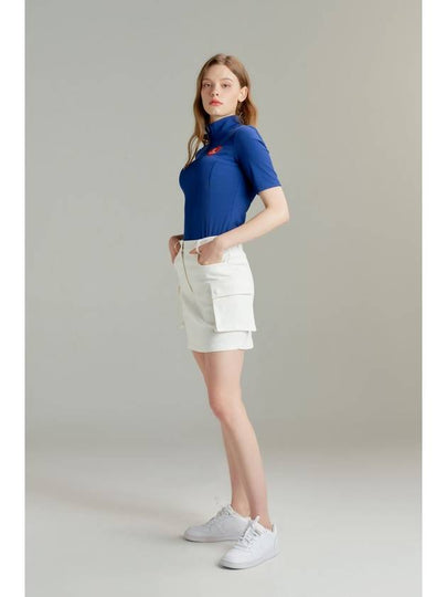 Women's Give Me Burdie Side Pocket Skirt White - GOXO - BALAAN 2