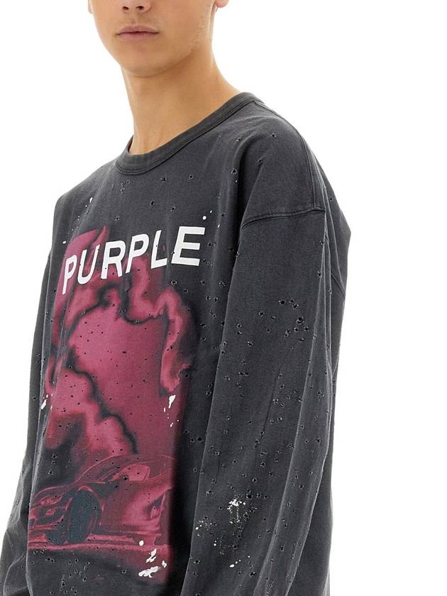 Purple Brand Jersey Sweatshirt - PURPLE BRAND - BALAAN 4