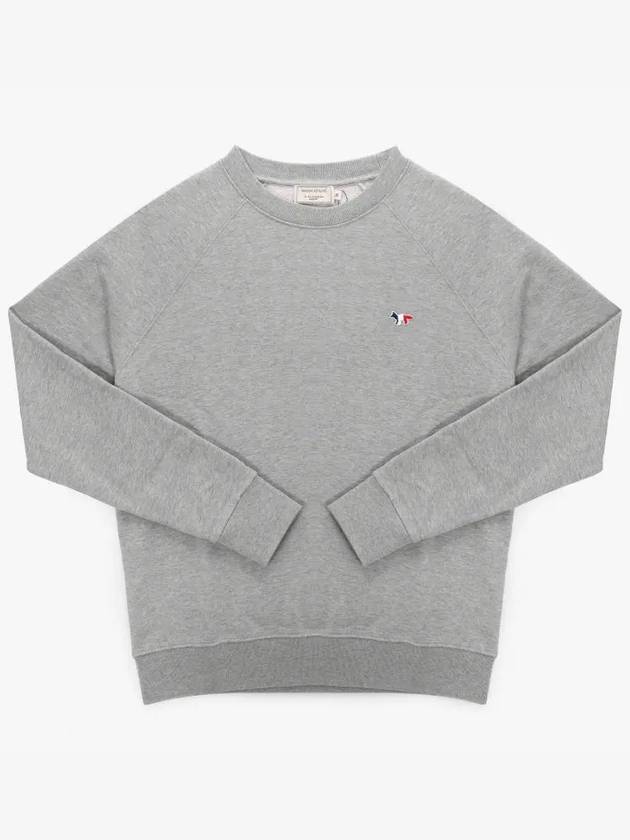 Tricolor Fox Patch Sweatshirt Gray Melange - MAISON KITSUNE - BALAAN 3