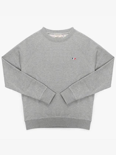 Tricolor Fox Patch Sweatshirt Gray Melange - MAISON KITSUNE - BALAAN 2