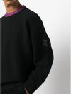 Stone Island Shadow Project Crenneck Black Wool Knit Sweater 77195042U - STONE ISLAND - BALAAN 5