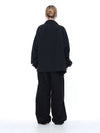 Women s SCWJ BK Seersucker Collar Windbreaker Jumper Black - CHANCE'S NOI - BALAAN 6