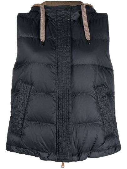 Quilted hooded gilet MR4052645C5311 - BRUNELLO CUCINELLI - BALAAN 2