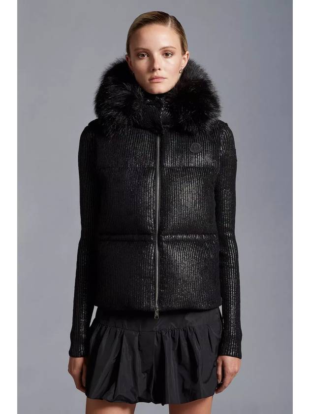 Mergule Padded Vest Black - MONCLER - BALAAN 3