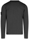 wappen patch crew neck knit top charcoal - STONE ISLAND - BALAAN 4