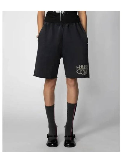 U Age Hardcore Sweatshorts Black AGED SWEATSHORT - ARIES - BALAAN 1