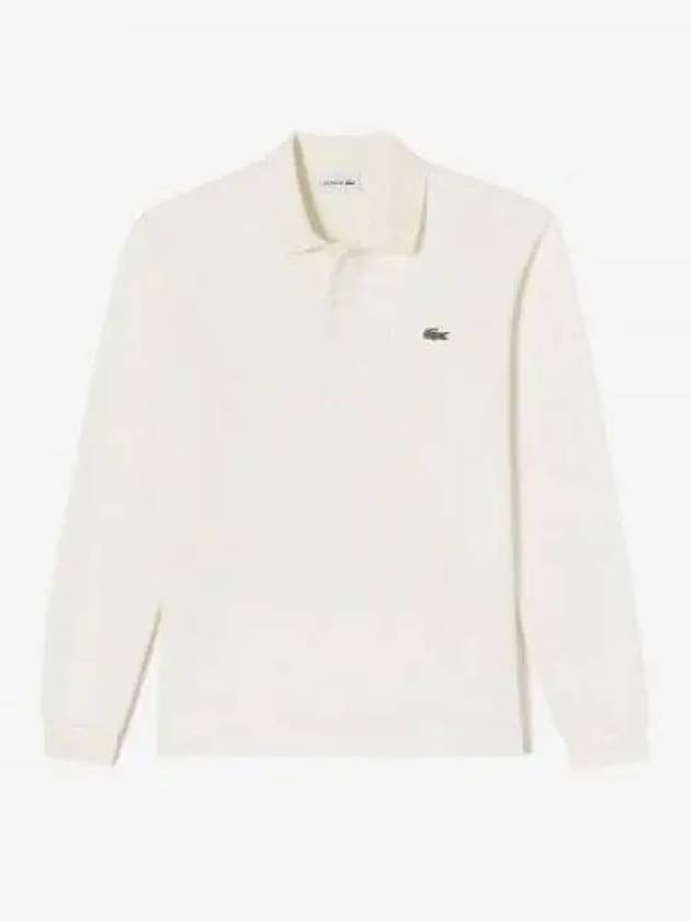 Men s Classic Basic Long Sleeve Pique Cream - LACOSTE - BALAAN 1