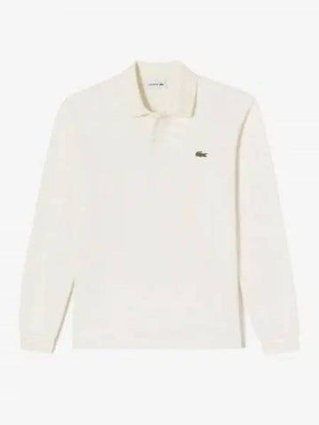 Men s Classic Basic Long Sleeve Pique Cream - LACOSTE - BALAAN 1