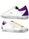 Superstar Glitter Tab Low Top Sneakers Purple White - GOLDEN GOOSE - BALAAN 2