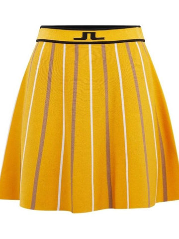 Women s Golf Skirt River Knit Daylily - J.LINDEBERG - BALAAN 1