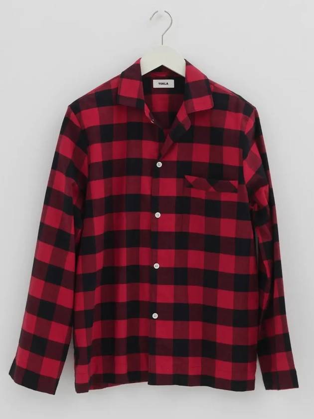 flannel pajama shirt - TEKLA - BALAAN 1