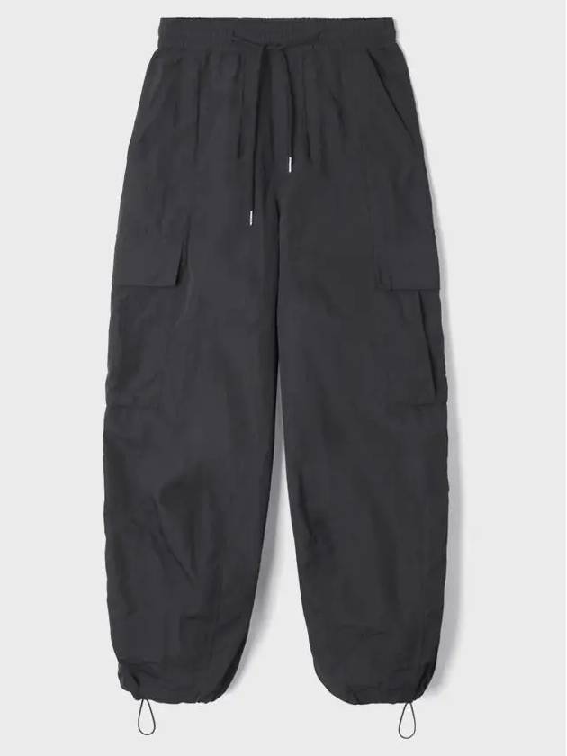 Tasran cut detail cargo parachute pants_black - INDUST - BALAAN 5