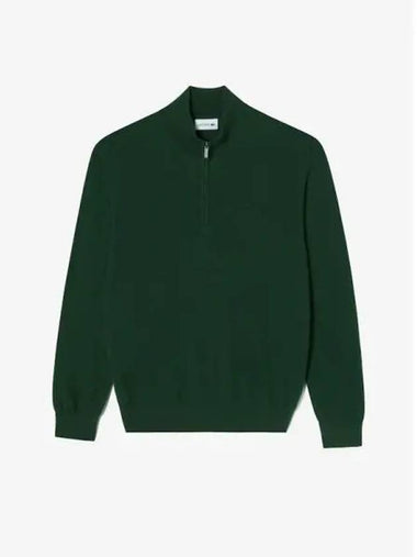 Men s basic half zip pullover knit AH305E 54N YZP domestic product GQ2N24091216779 - LACOSTE - BALAAN 1