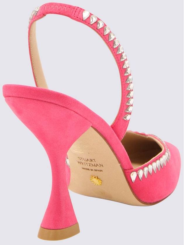 Stuart Weitzman Fuchsia Leather Gemcut Xcurve Pumps - STUART WEITZMAN - BALAAN 2