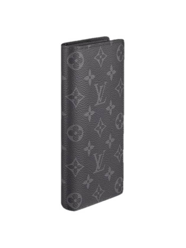 Brazza Monogram Long Wallet Black - LOUIS VUITTON - BALAAN 4