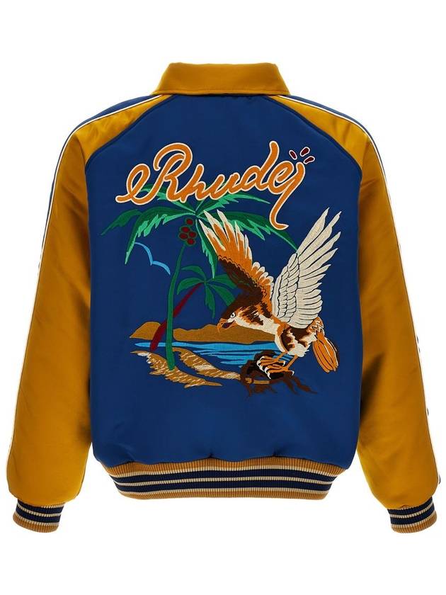 Palm Eagles Souvenir Bomber Jacket Navy Yellow - RHUDE - BALAAN 3