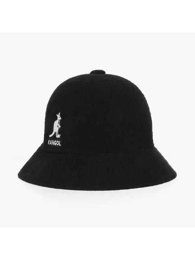 K3407 BLACK Bermuda casual big logo bucket hat - KANGOL - BALAAN 3