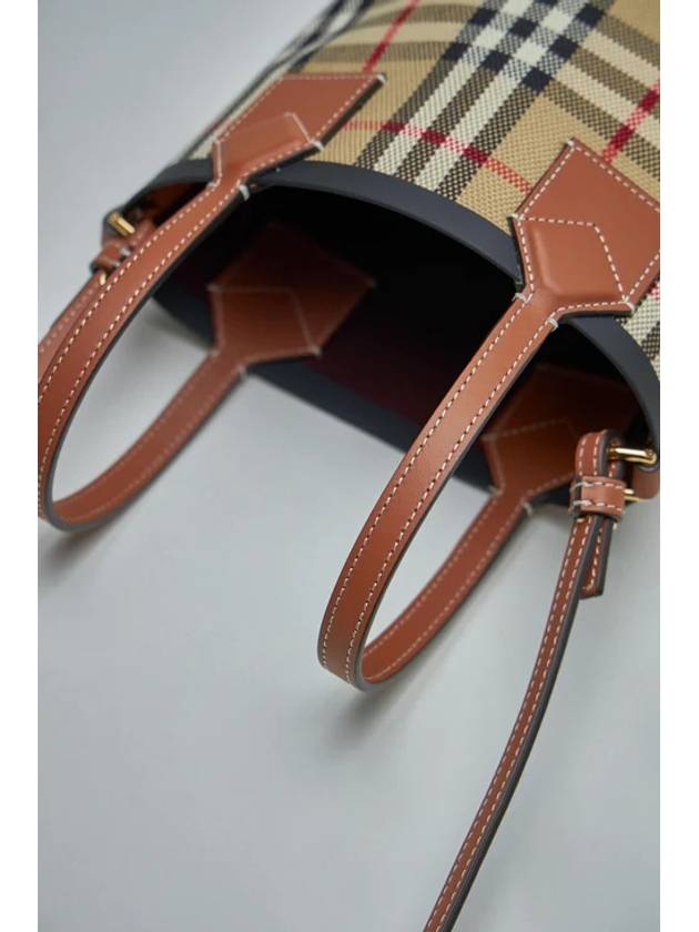 Mini London Tote Bag Archive Beige - BURBERRY - BALAAN 9