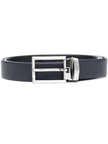 Logo Buckle Leather Belt Y4S498YLP4E - EMPORIO ARMANI - BALAAN 1