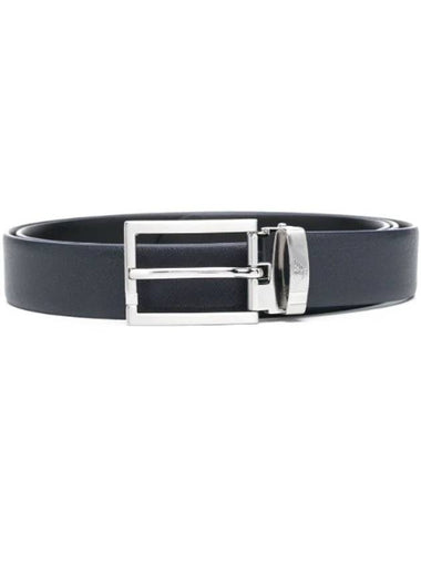 Logo Buckle Leather Belt Y4S498YLP4E - EMPORIO ARMANI - BALAAN 1