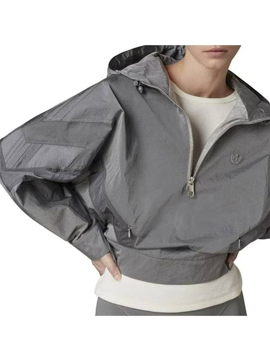 Anorak Windbreaker Top HB9419 Gray WOMENS UK8 XS UK12 M - ADIDAS - BALAAN 1