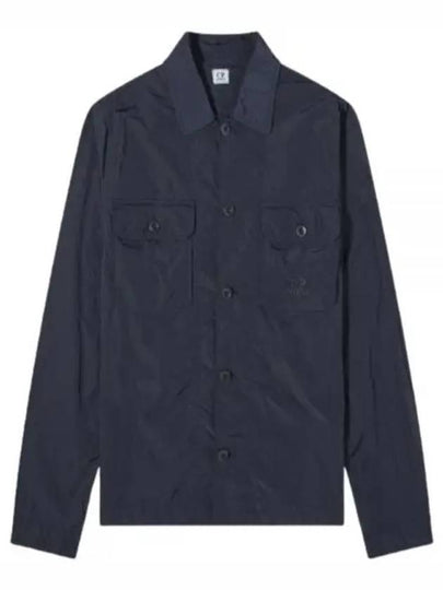 Chrome R Pocket Over Long Sleeve Shirt Navy - CP COMPANY - BALAAN 2