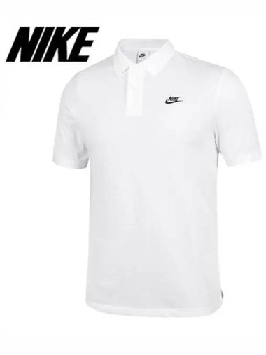 Men s club polo t shirt short sleeve FN3894 100 Domestic product GQK724071639224 - NIKE - BALAAN 1