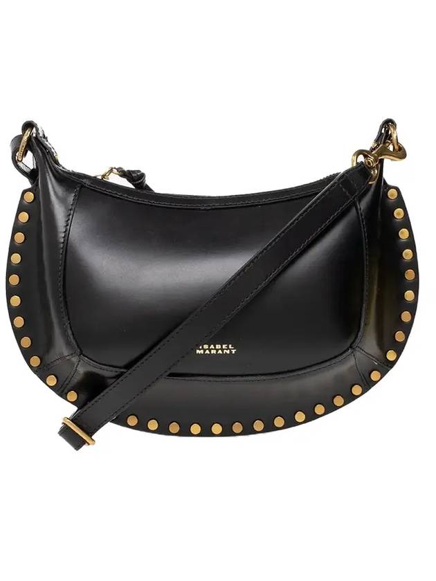 Oskan Moon Leather Shoulder Bag Black - ISABEL MARANT - BALAAN 1