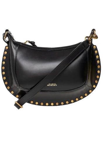 Oskan Moon Leather Shoulder Bag Black - ISABEL MARANT - BALAAN 1