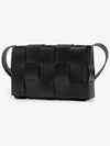 Cassette Cross Bag Black - BOTTEGA VENETA - BALAAN.