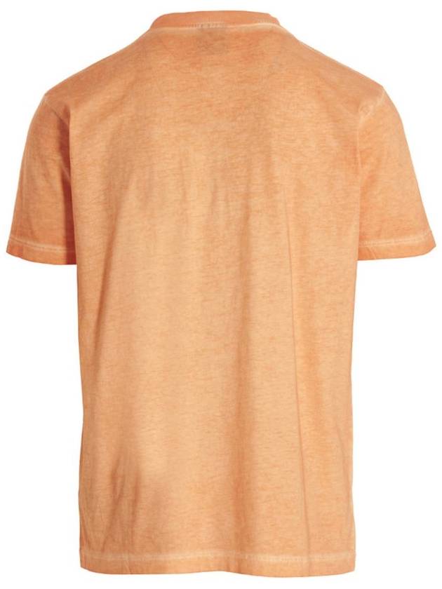 Sunset Cross Short Sleeve T-Shirt Orange - MARCELO BURLON - BALAAN 3