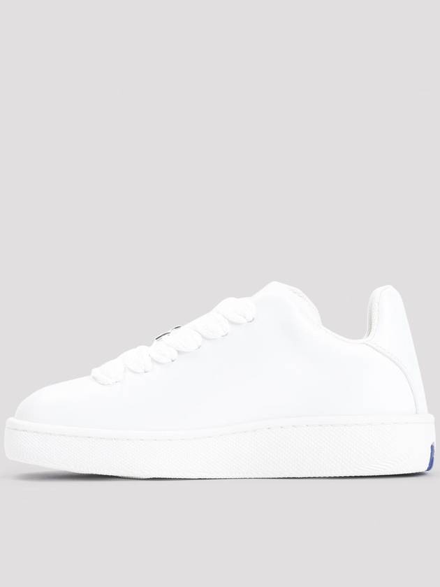 Leather Box Low-Top Sneakers White - BURBERRY - BALAAN 3