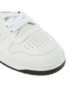 Downtown Perforated Leather Low Top Sneakers White - PRADA - BALAAN 10