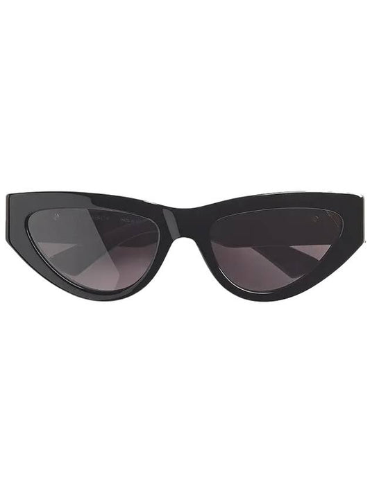 Eyewear Angle Cat's Eye Sunglasses Black Gray - BOTTEGA VENETA - BALAAN.