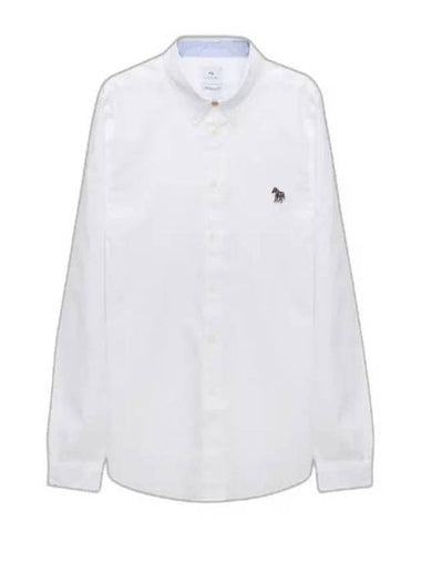 Zebra Patch Long Sleeve Shirt Light White - PAUL SMITH - BALAAN 1