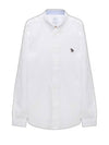 Men's Logo Patch Long Sleeve Shirt White - PAUL SMITH - BALAAN 1